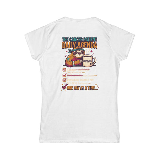 Color: White | Cancer One Day At A Time Women's Tee