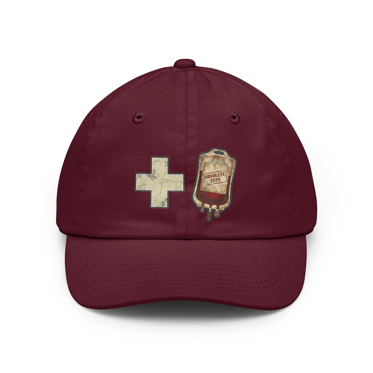 Color: Maroon | Blood Type Dad Hat