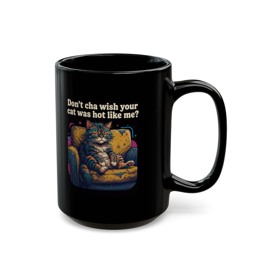 "Hot Like Me" Black Ceramic Mug