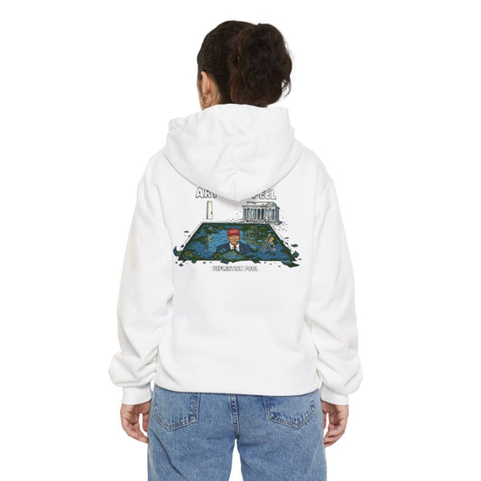 Color: White | Art of The Peel Garment-Dyed Hoodie