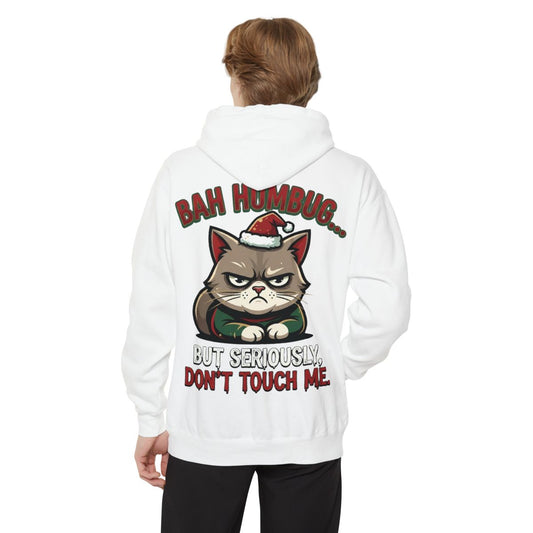 Color: White | Bah Humbug Garment-Dyed Hoodie