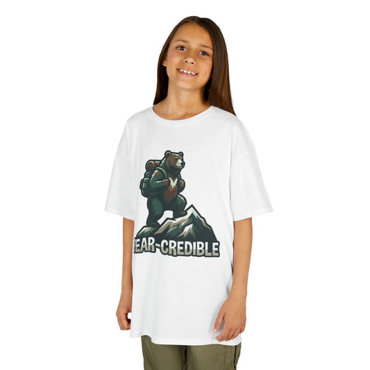 Color: White | Bear Credible Kids Tee