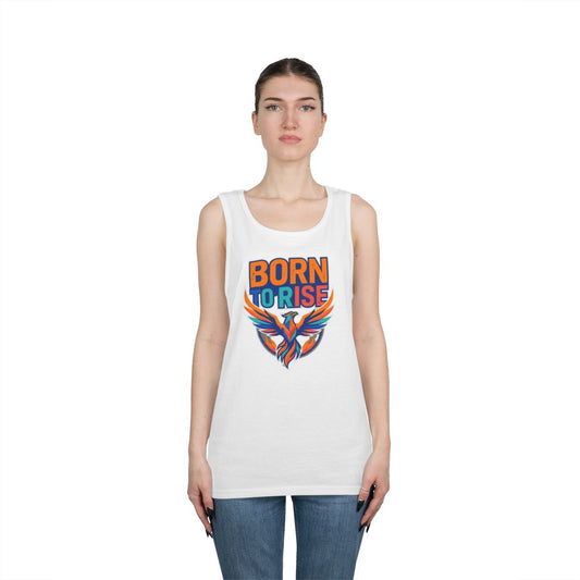 Color: White | Born to Rise Tank Top