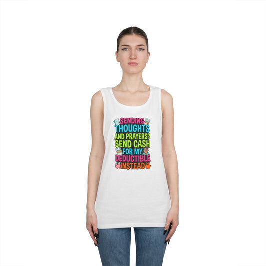 Color: White | Cash For My Deductible Tank Top