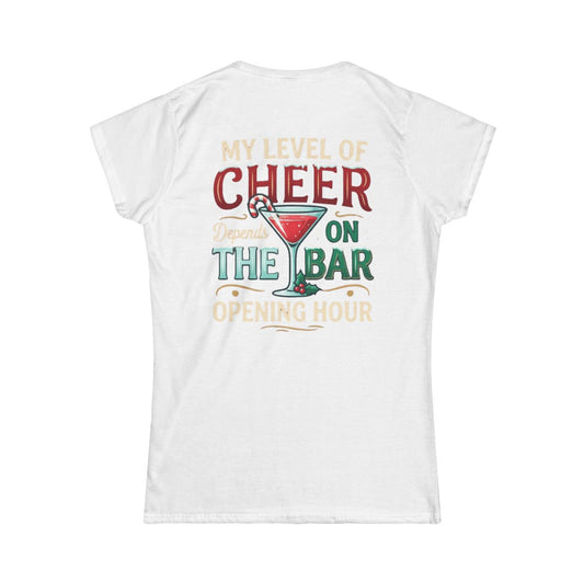 Color: White | Christmas Cheer Women's Tee