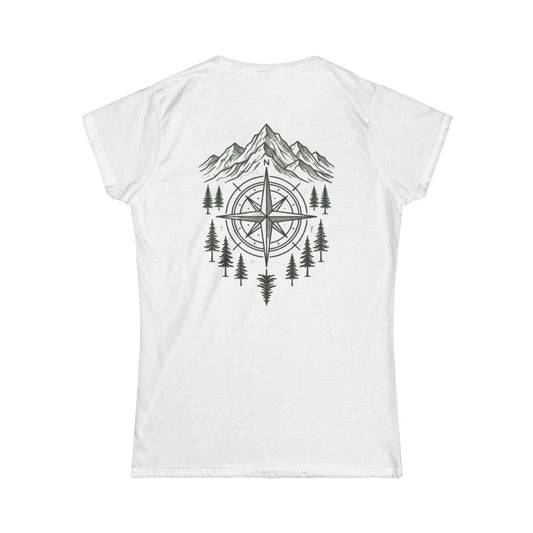 Color: White | Compass Women's Tee