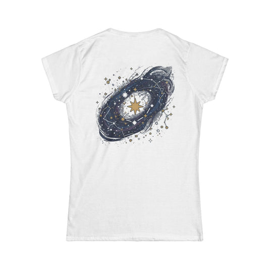 Color: White | Constellation Map (Dark Sky) Women's Tee