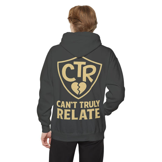 Color: Pepper | CTR - Can't Truly Relate Garment-Dyed Hoodie