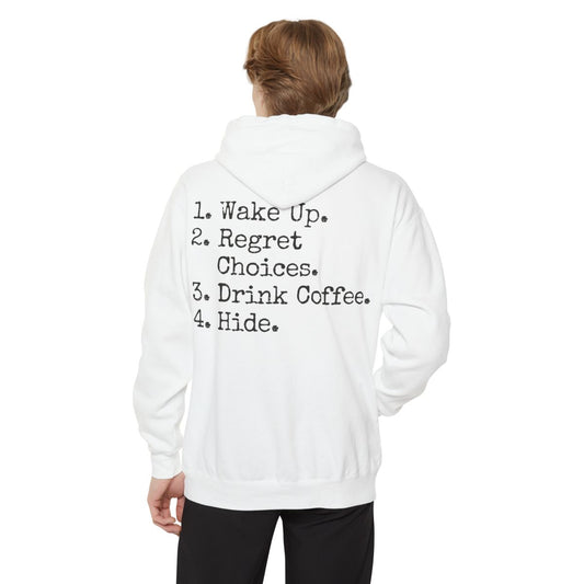 Color: White | Daily Schedule Asset Garment-Dyed Hoodie