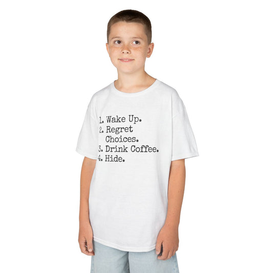 Color: White | Daily Schedule Asset Kids Tee