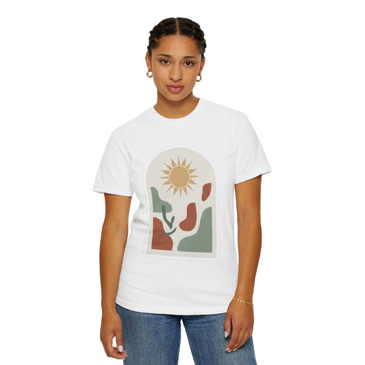 Color: White | Desert Sun Unisex Garment-Dyed Tee
