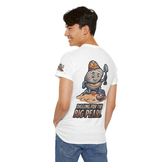 Color: White | Digging For The Big Pearl Premium Graphic Tee
