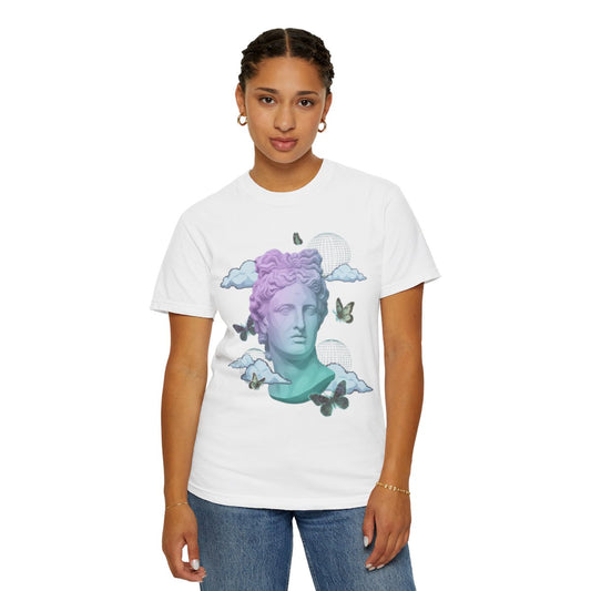 Color: White | Dreamscape Unisex Garment-Dyed Tee