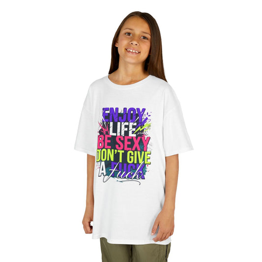 Color: White | Enjoy Life Be Sexy Kids Tee