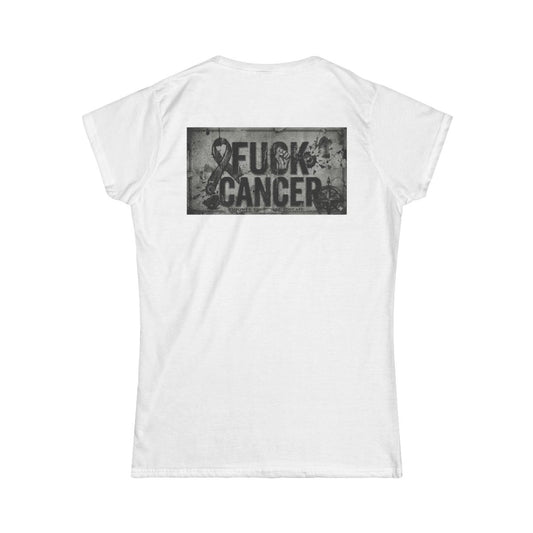 Color: White | Fuck Cancer Women's Tee