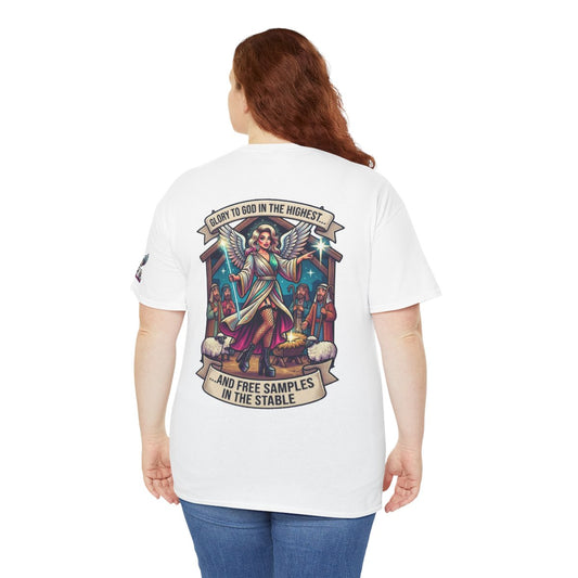 Color: White | Glory to God Samples In The Stable Premium Graphic Tee