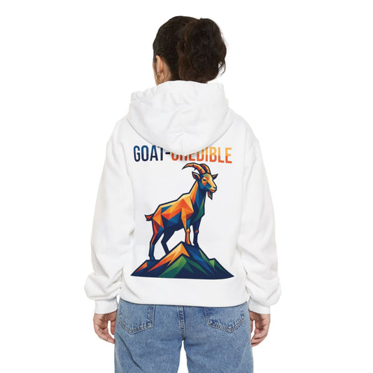 Color: White | Goat Credible Garment-Dyed Hoodie
