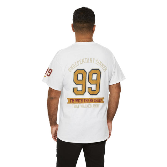 Color: White | Good Book Series 99 Unrepentant Sinner Premium Graphic Tee