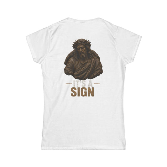 Color: White | Good Book Series It's a Sign Women's Tee