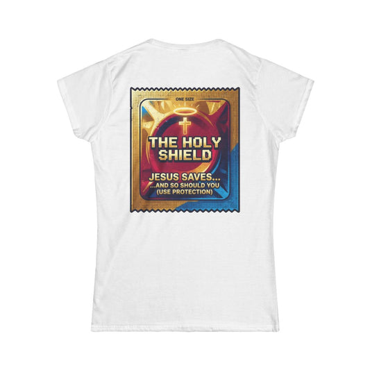 Color: White | Good Book Series The Holy Shield Women's Tee