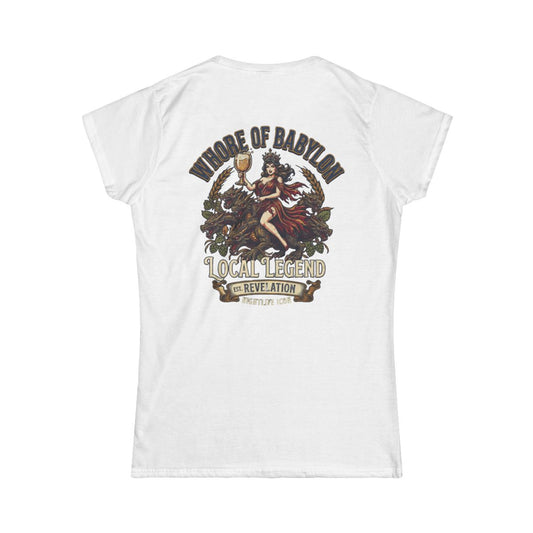 Color: White | Good Book Series Whore of Babylon Women's Tee