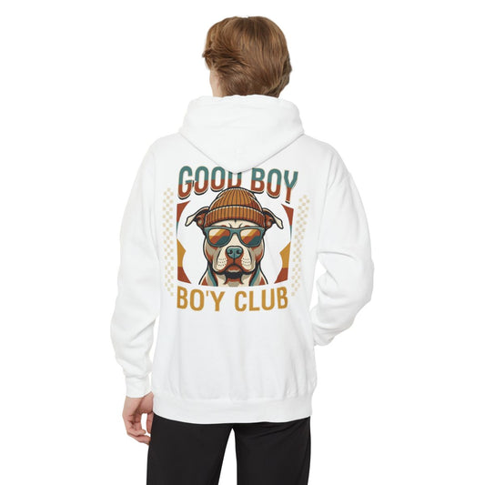 Color: White | Good Boy Bo'y Club Garment-Dyed Hoodie