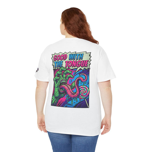 Color: White | Good With the Tongue Premium Graphic Tee