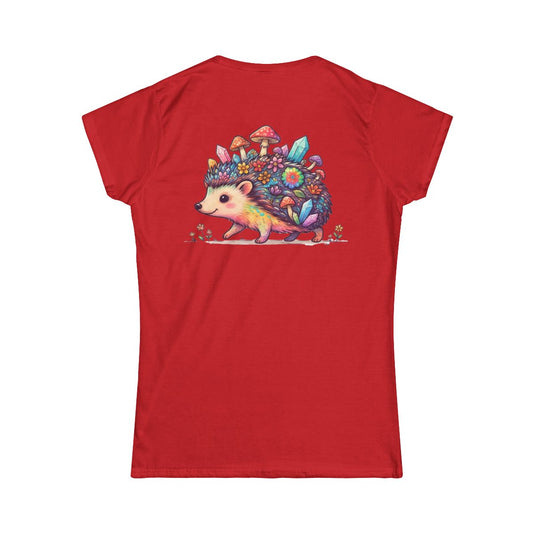 Color: Red | Hippy Hedgehog Women's Tee