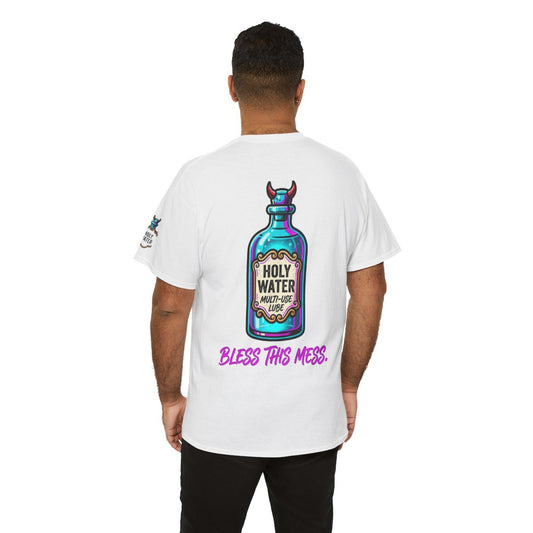 Color: White | Holy Lube Premium Graphic Tee