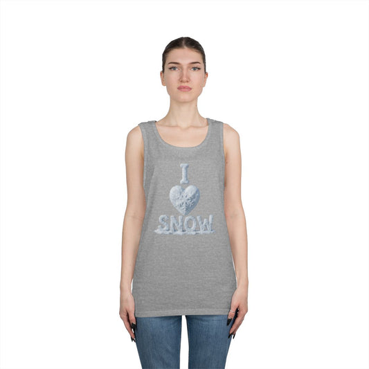 Color: Sport Grey | I Love Snow Tank Top