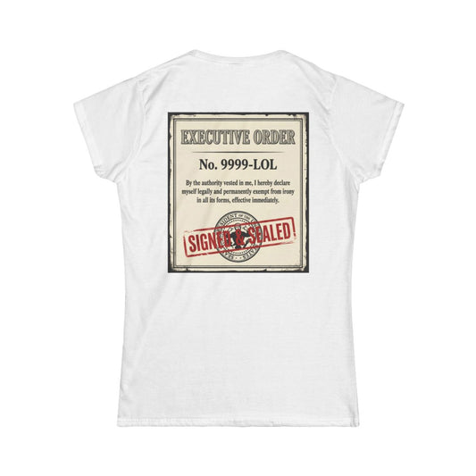 Color: White | Irony Free Women's Tee