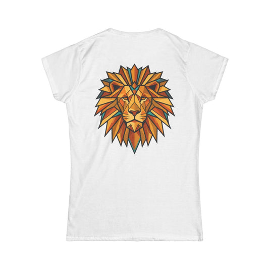 Color: White | Leo The Solar Lion Women's Tee