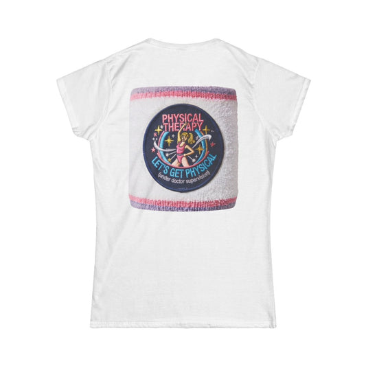 Color: White | Let's Get Physical Women's Tee
