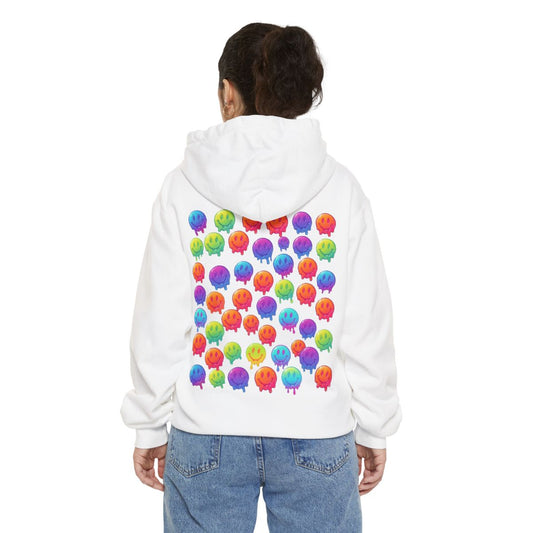 Color: White | Melting Hot Garment-Dyed Hoodie