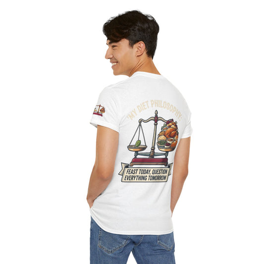 Color: White | My Diet Philosophy Premium Graphic Tee