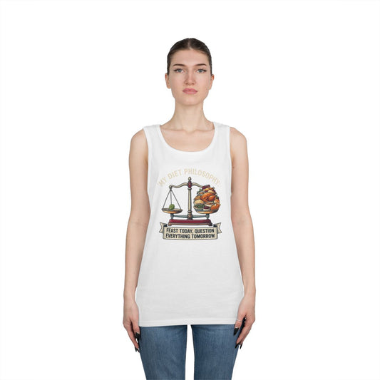 Color: White | My Diet Philosophy Tank Top