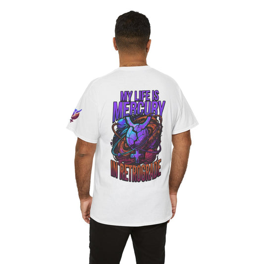 Color: White | My Life Is Mercury in Retrograde Premium Graphic Tee