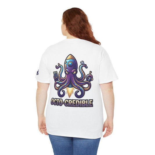 Color: White | Octo Credible Premium Graphic Tee