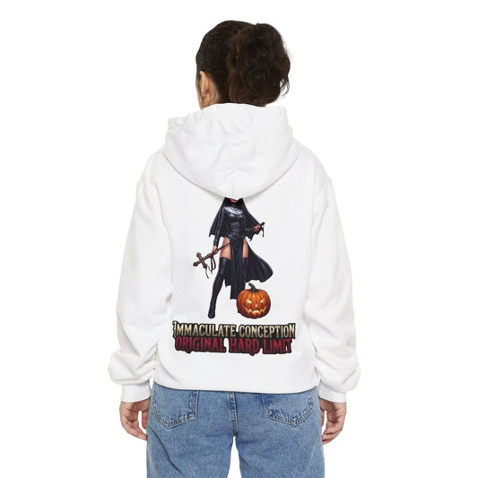 Color: White | Original Hard Limit Garment-Dyed Hoodie