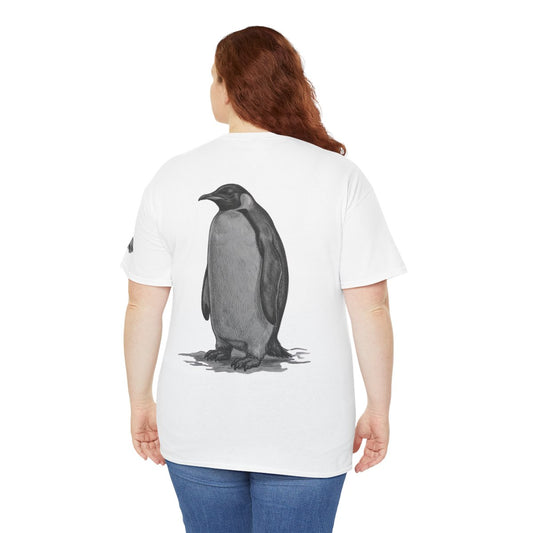 Color: White | Pencil Sketch Art Penguin Premium Graphic Tee