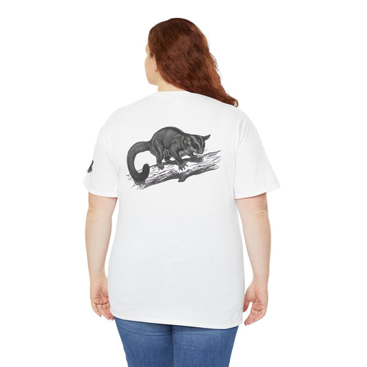 Color: White | Pencil Sketch Art Sugar Glider Premium Graphic Tee