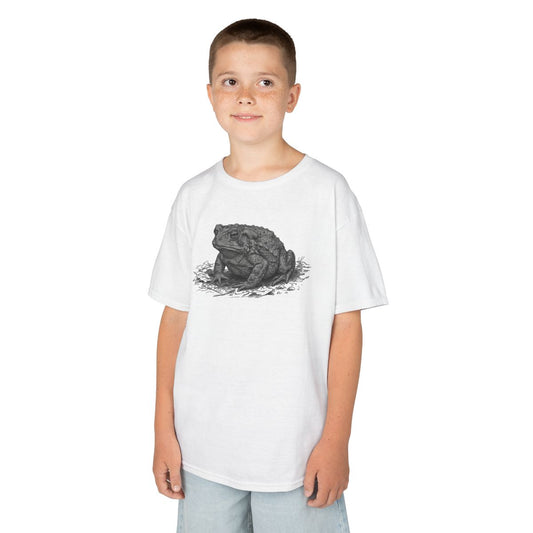 Color: White | Pencil Sketch Art Toad Kids Tee