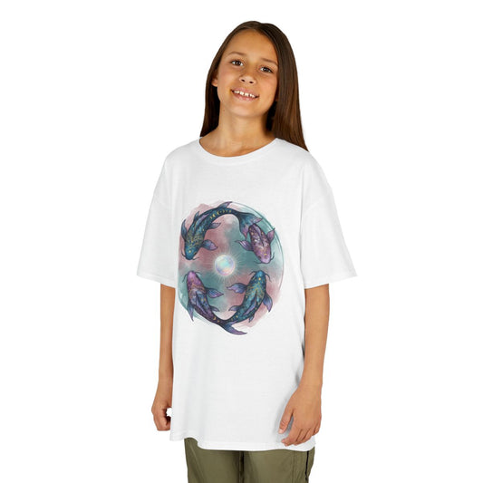 Color: White | Pisces The Infinite Fish Kids Tee