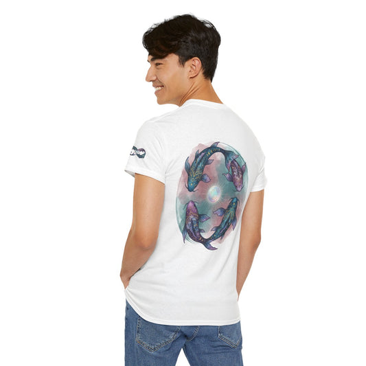 Color: White | Pisces The Infinite Fish Premium Graphic Tee