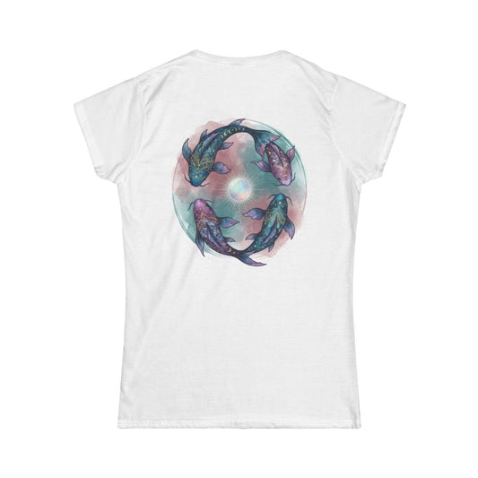 Color: White | Pisces The Infinite Fish Women's Tee
