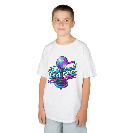 Color: White | Professional Stick Shifter Kids Tee