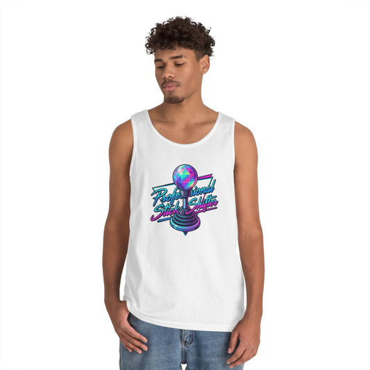 Color: White | Professional Stick Shifter Tank Top