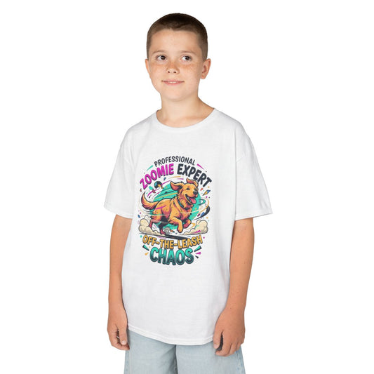 Color: White | Professional Zoomie Expert Kids Tee