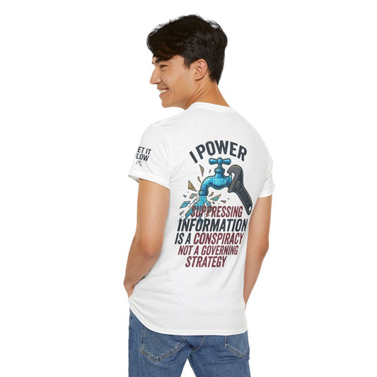 Color: White | Protest Series - Let It Flow Premium Graphic Tee