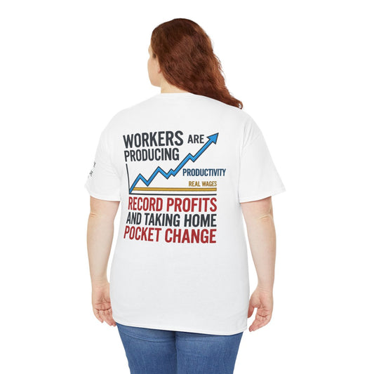 Color: White | Protest Series - Share The Value Premium Graphic Tee